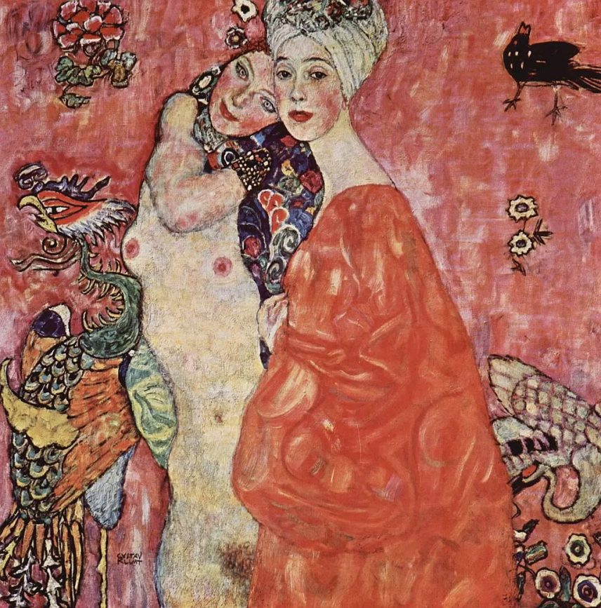 克里姆特《女友》99×99cm 布面油畫 1916-1917年.png