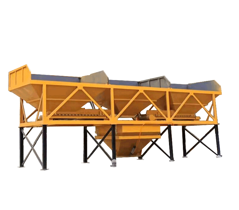 Double 35m3/h Batching Plant-XinFeng Machinery Manufacturing-Aggregate Bunker
