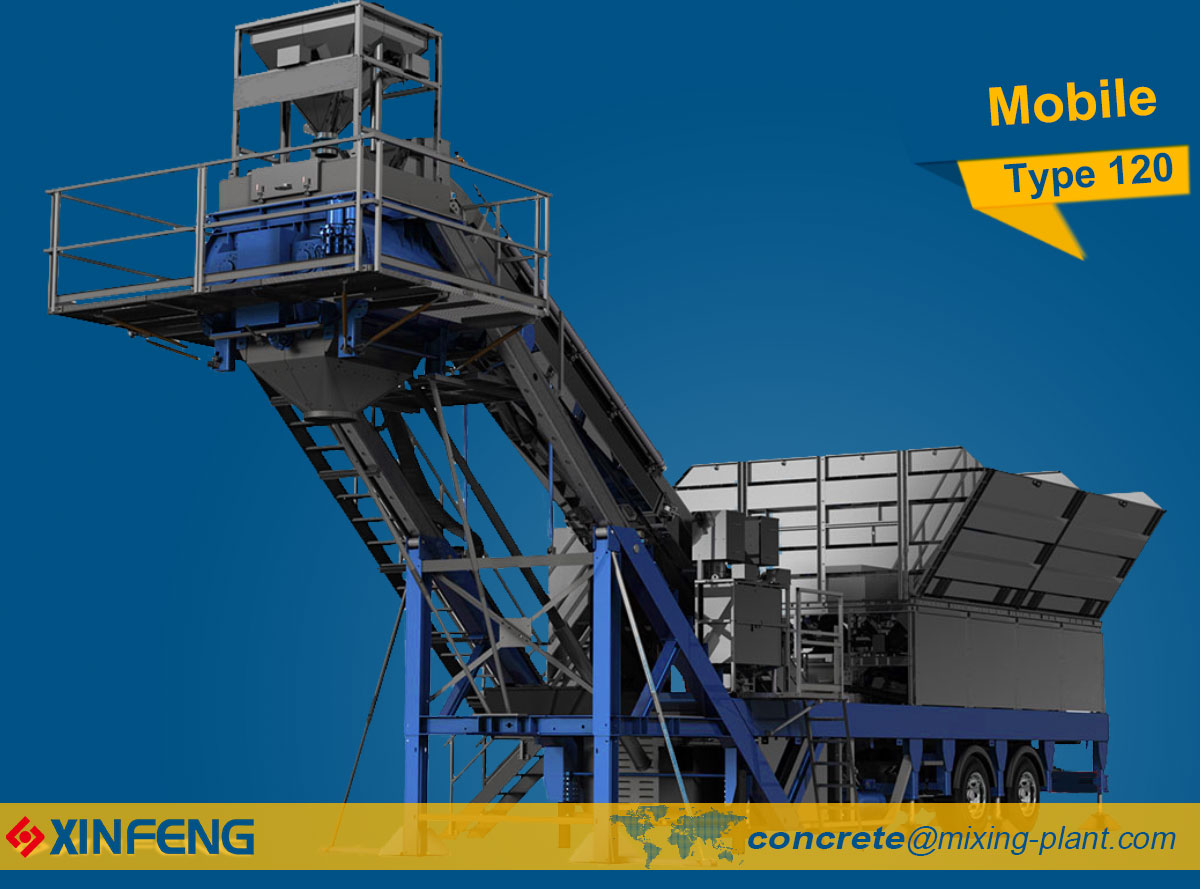 Mobile 120m3/h Batching Plant