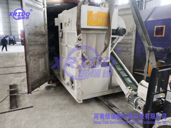 客户定制撕碎机+铜米机产线发货