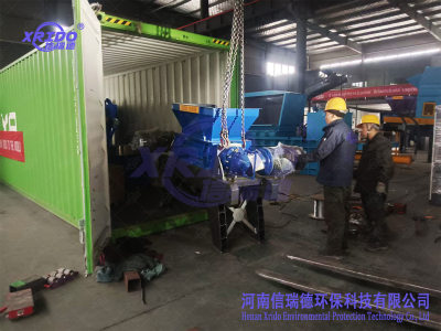 客户定制800撕碎机+1000铜米机发货