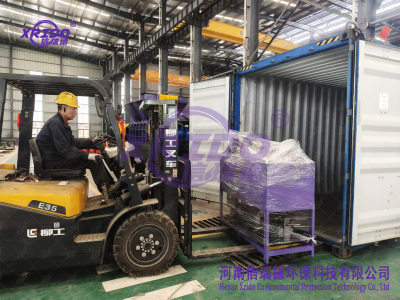 500双轴撕+120立式打包机+160金属打包机发货